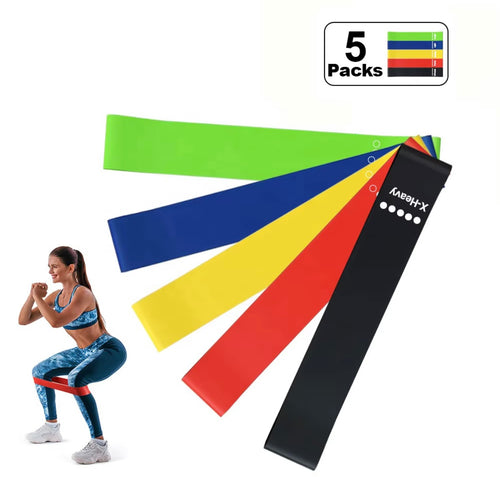 Mini Loop Resistance Bands 5 Levels for Gyms and Fitness Studios